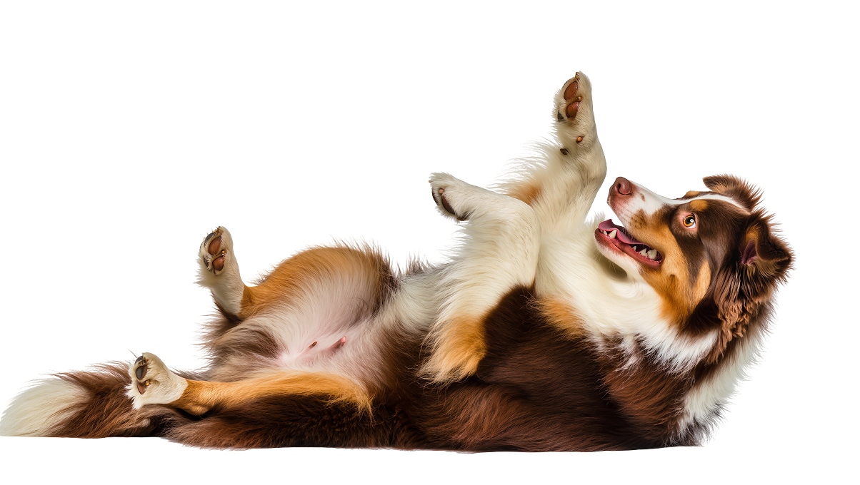 Dog lying down